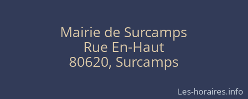 Mairie de Surcamps