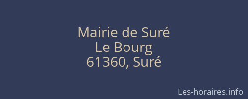 Mairie de Suré
