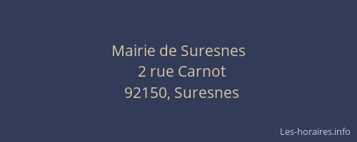 Mairie de Suresnes