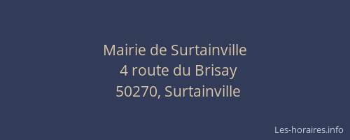 Mairie de Surtainville