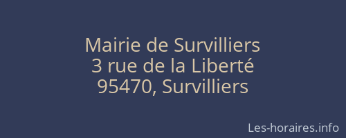 Mairie de Survilliers