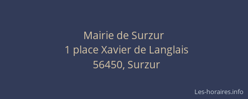 Mairie de Surzur