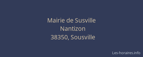 Mairie de Susville