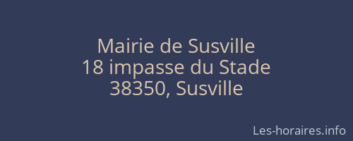 Mairie de Susville