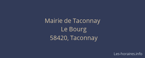 Mairie de Taconnay