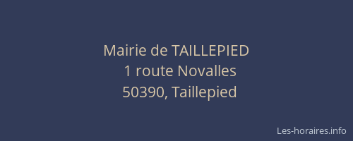 Mairie de TAILLEPIED