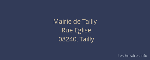 Mairie de Tailly