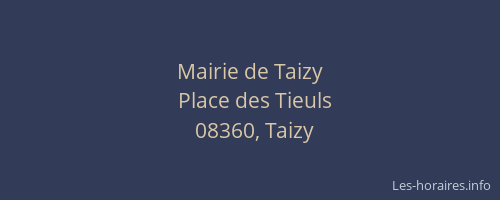 Mairie de Taizy