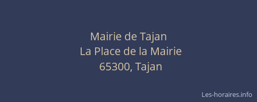 Mairie de Tajan