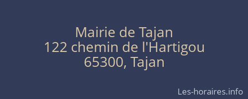 Mairie de Tajan