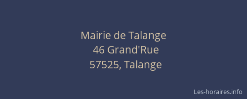 Mairie de Talange