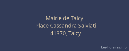 Mairie de Talcy