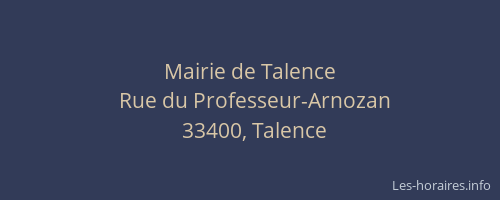 Mairie de Talence