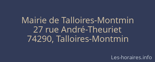 Mairie de Talloires-Montmin
