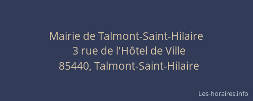 Mairie de Talmont-Saint-Hilaire