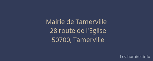 Mairie de Tamerville