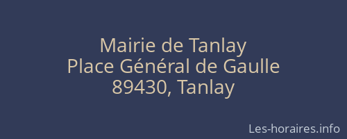 Mairie de Tanlay