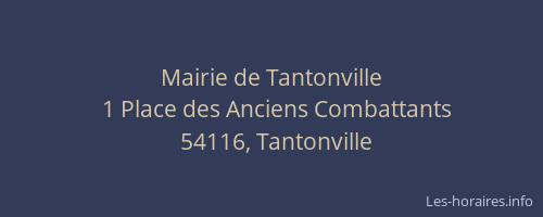 Mairie de Tantonville
