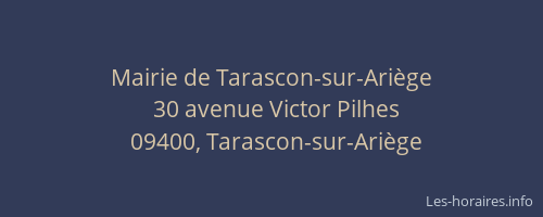 Mairie de Tarascon-sur-Ariège