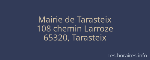 Mairie de Tarasteix