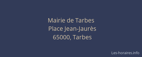 Mairie de Tarbes