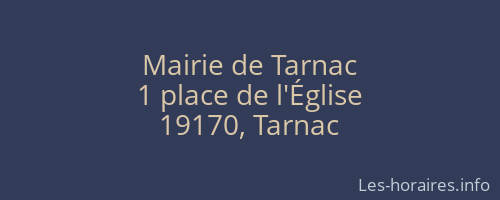 Mairie de Tarnac