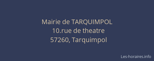 Mairie de TARQUIMPOL
