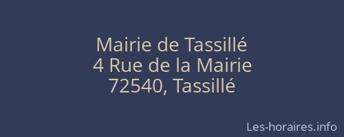 Mairie de Tassillé