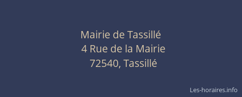 Mairie de Tassillé