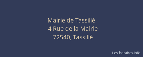 Mairie de Tassill&eacute;