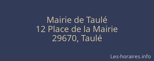 Mairie de Taulé