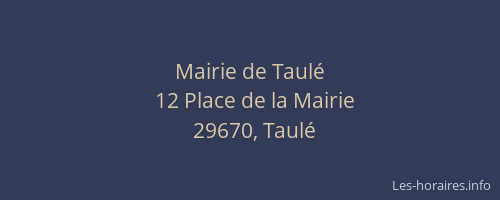 Mairie de Taulé