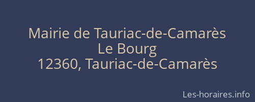 Mairie de Tauriac-de-Camarès