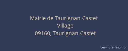 Mairie de Taurignan-Castet