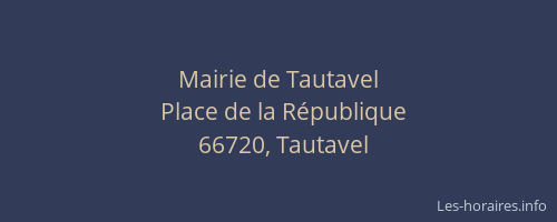 Mairie de Tautavel