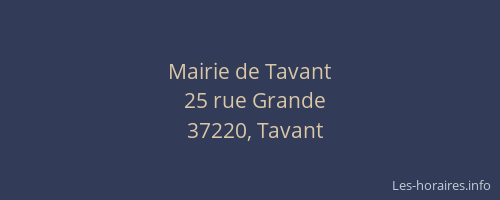 Mairie de Tavant