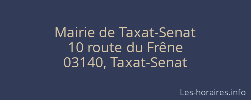 Mairie de Taxat-Senat
