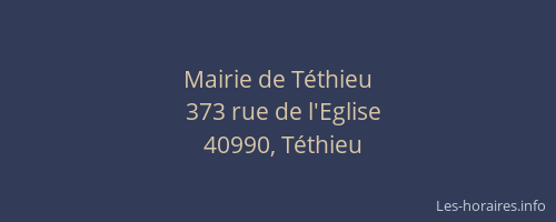 Mairie de Téthieu