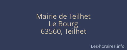 Mairie de Teilhet