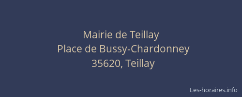 Mairie de Teillay