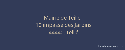 Mairie de Teillé
