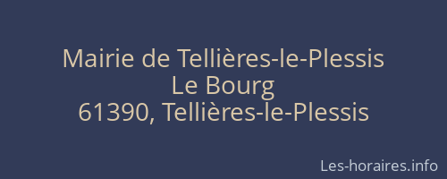 Mairie de Tellières-le-Plessis