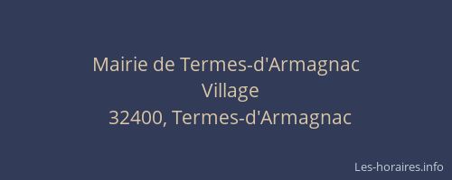 Mairie de Termes-d'Armagnac