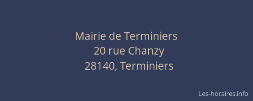 Mairie de Terminiers