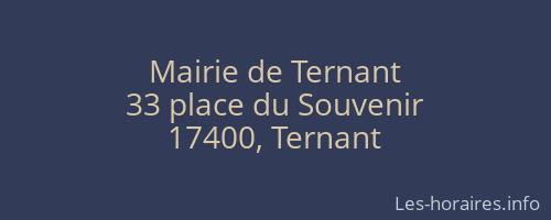 Mairie de Ternant