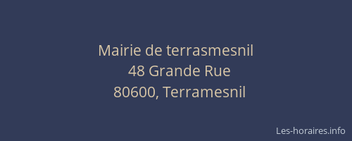 Mairie de terrasmesnil