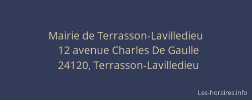 Mairie de Terrasson-Lavilledieu