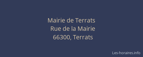Mairie de Terrats