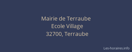 Mairie de Terraube