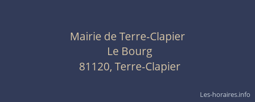 Mairie de Terre-Clapier